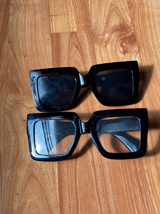 Big eye blocker fashion sunglasses